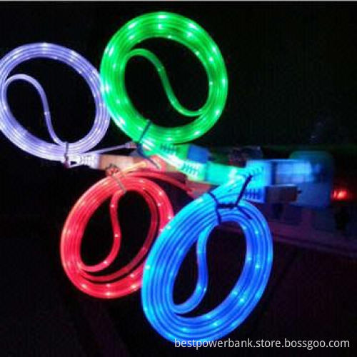 Breathing and Lighting Data Cables for iPhone 4S, Supports iOS 7.0, 1m Line Length